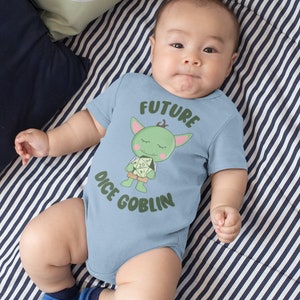 DnD Baby Bodysuit, Future Dice Goblin, Dungeons & Dragons Baby Clothes, DnD Baby Gift image 2