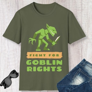 Camiseta divertida de los derechos de los duendes: camiseta unisex suave de DnD