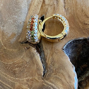 New Dainty 14K Gold Filled CZ Earrings