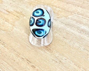 Handmade Glass Lampwork Ring