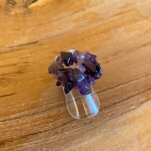 New Handmade Cute Amethyst Adjustable Ring