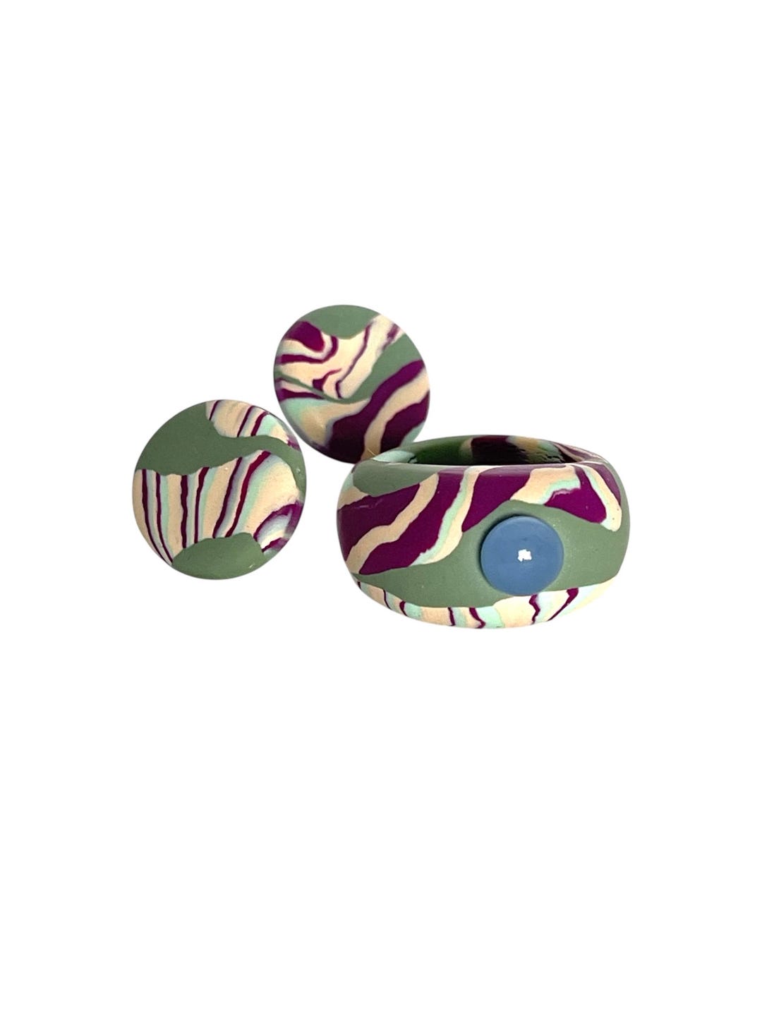 Handmade Clay Ring Set - Etsy