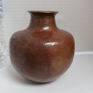 Santa Clara Copper Vase Handmade 5.25" Cabinet Vase by Antonio Castro Hdz - 2G