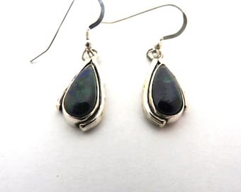 Bisbee Azurite & Malachite Drop Earrings by Jennifer Mitchell