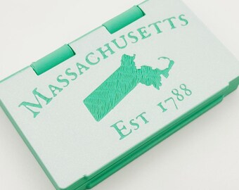 Massachusetts Hit Kit. Case for your smokes + lighter. Embedded magnets secure it shut!