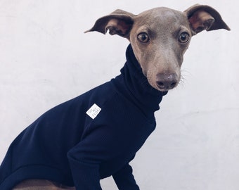 italian greyhound and whippet clothes / iggy clothes / Dog Sweater / ropa para galgo italiano y whippet/ DARK BLUE