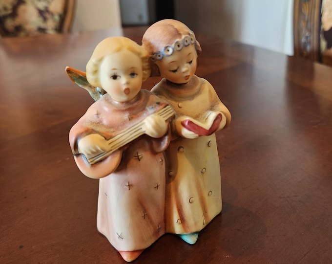 Figurine Goebel Anges Qui Chantent – Céramique Angélique Fait Main, Décoration Intérieure
