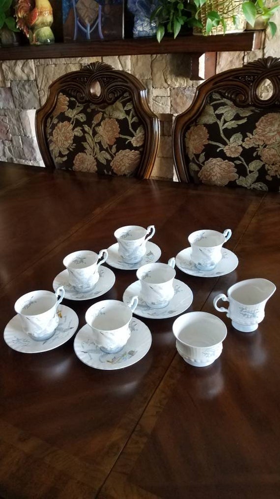 Queen's Seagull Rosina Fine Bone China Tea Coffee Set 6 Etsy