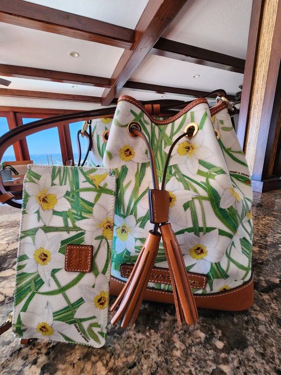 Dooney And Bourke Daffodil Bucket Drawstring Hand… - image 2