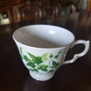 Vintage British Royal Vale Ivy Fine English Bone China Tea Cup Only