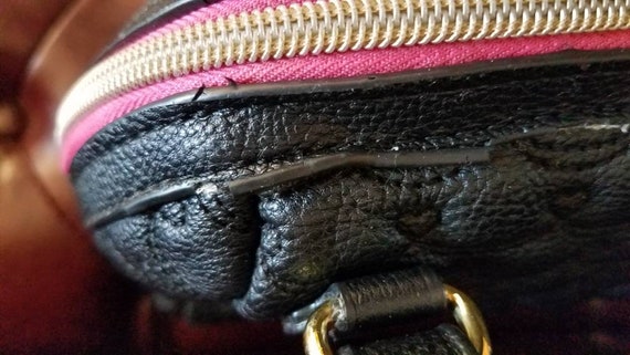 Betsey Johnson Black Heart Handbag Purse Vintage … - image 2