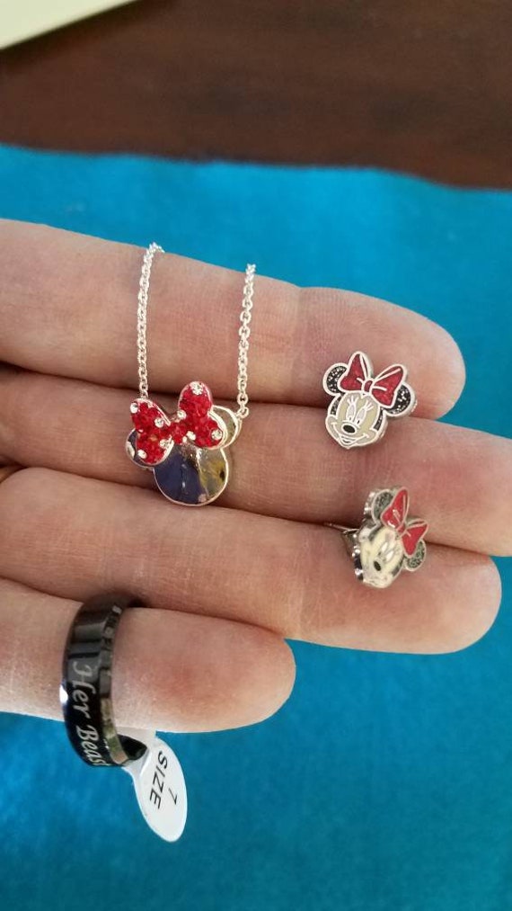 Disney Mickey Mouse Minnie Mouse Jewelry Lot Neck… - image 6
