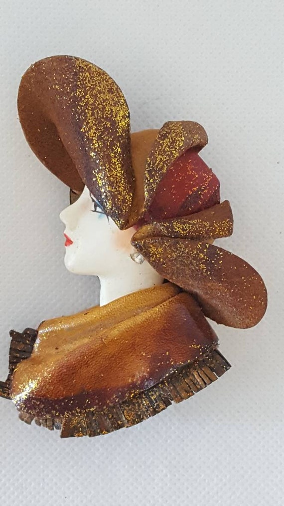1920s Vintage Gold Leather Flapper Mary Jane Shoes • … - Gem