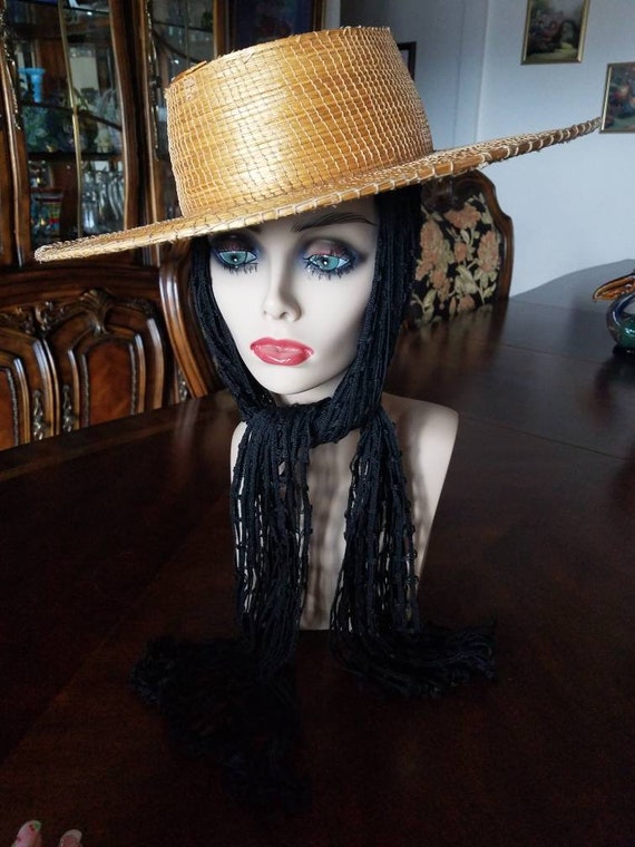 Hat Vintage Gorgeous 1960s Golden Color Panamanian