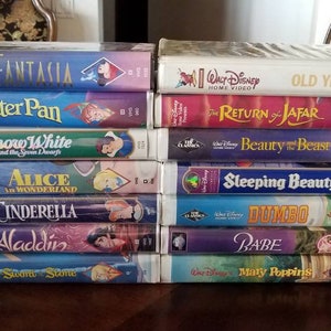 Disney Movie Classics VHS Tapes 14 Total Vintage