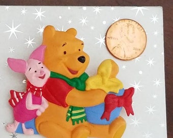 Disney Winnie The Pooh And Piglet Brooch Pin