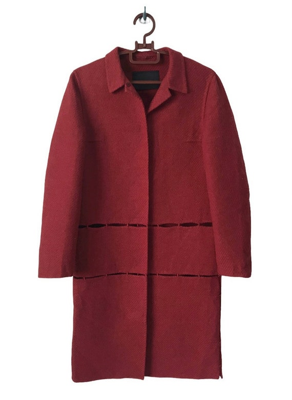 Rare Hard to Get Vintage FW 1998 Prada Wool Long Coat - Etsy Rare Hard to Get Vintage FW 1998 Prada Wool Long Coat - Etsy