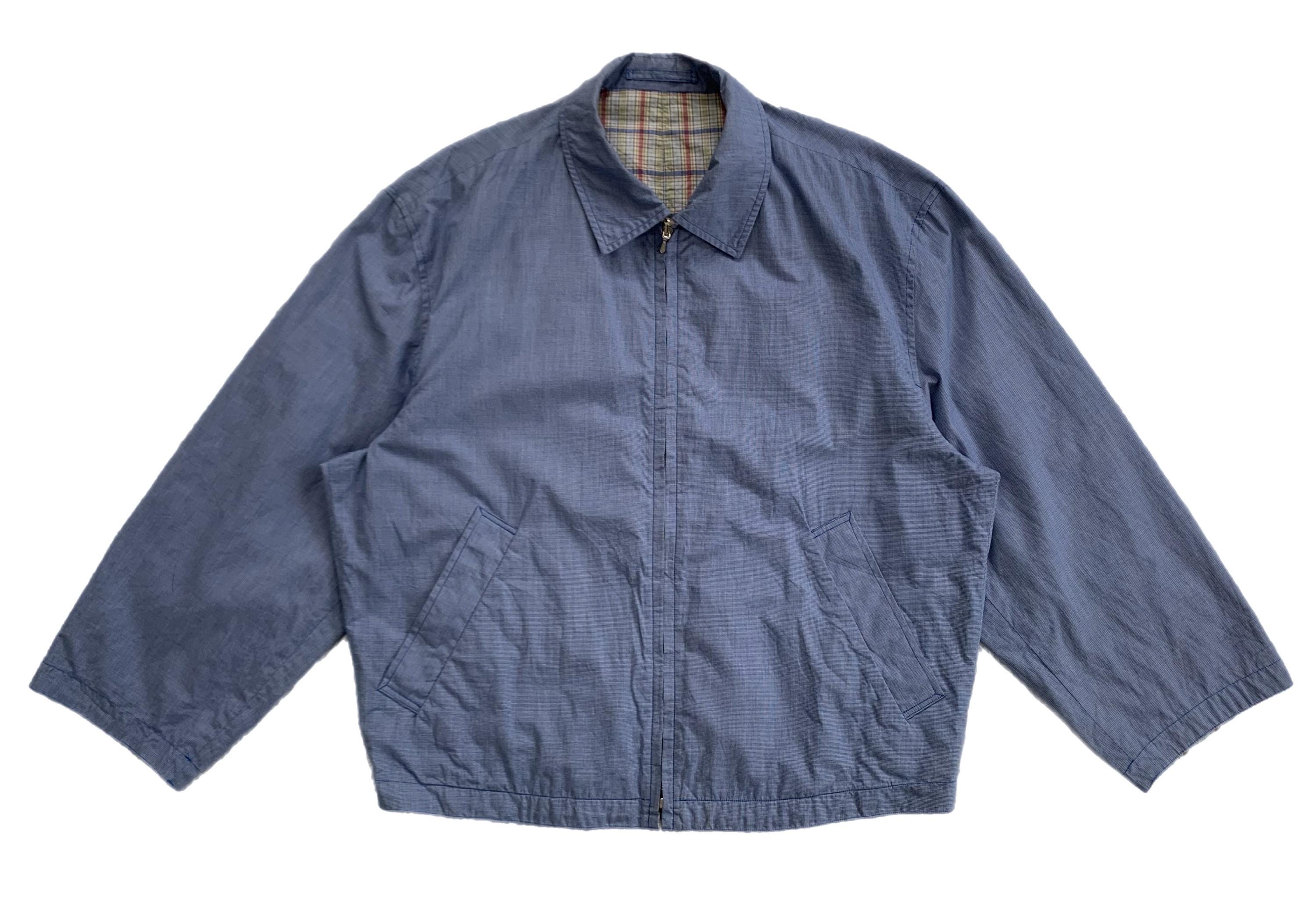 9-0122M∞MARGARET HOWELL×JOHN SMEDLEY/マーガレットハウエル/ジョンスメドレー/カーディガン/AMF67288 MHL. Margaret Howell Double-Breasted Jacket, Size M, Navy, Men\u0027s