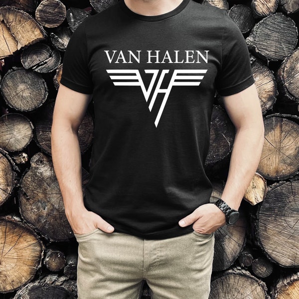 Van Halen T-Shirt, Van Halen Band Tee, Edie Van Halen Shirt, Van Halen Gift, Valen Halen T-shirt Gift, Van Halen Musician Tee, Rock Shirt