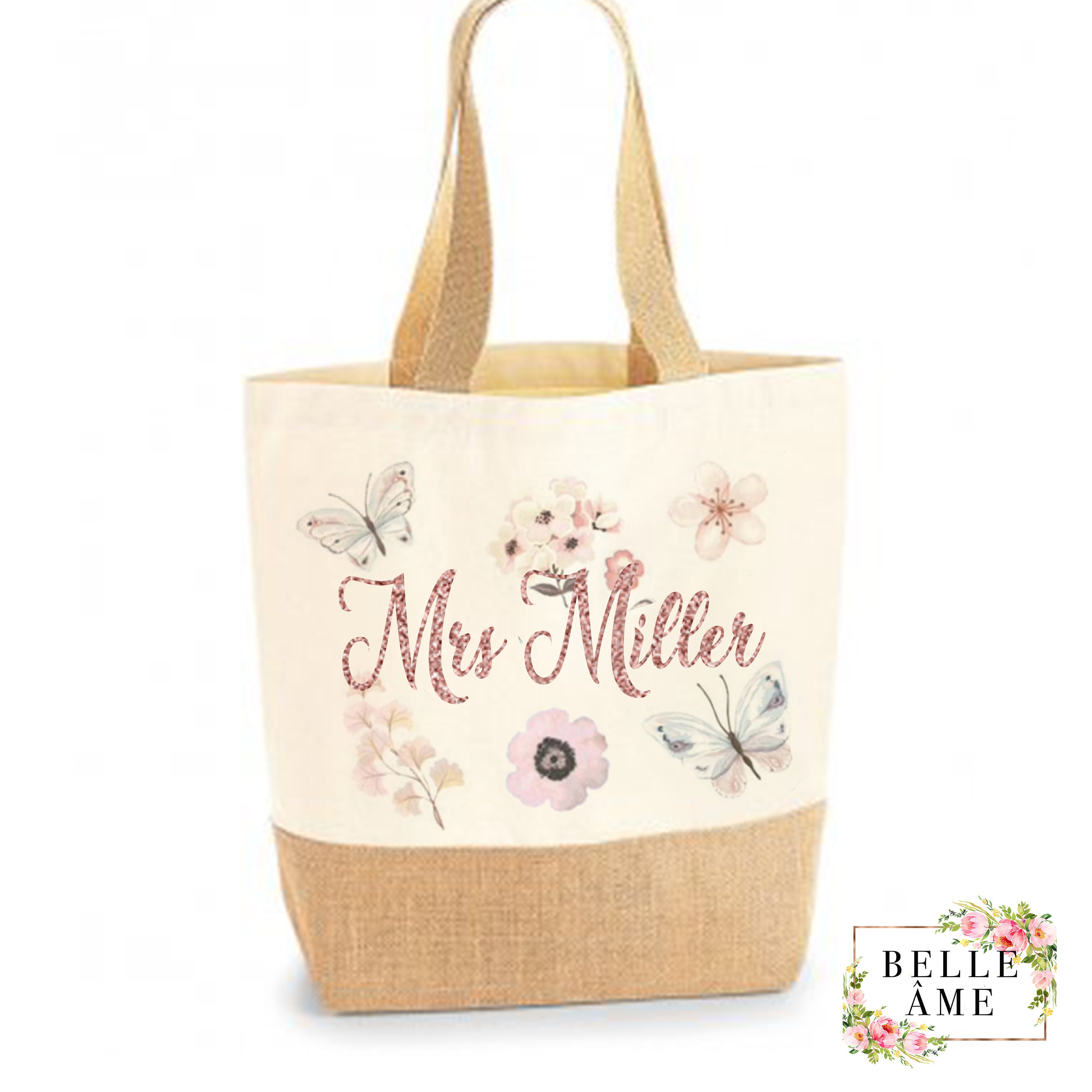 Personalised Teacher Tote Bag Teacher Tote Bag Teacher | Etsy