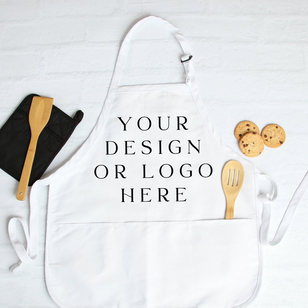 Personalised Apron With Your Logo, Custom Logo Apron, Custom Printed