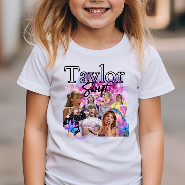 Children's Taylor Swift T-Shirt, Teen t-shirt, Baby, Swiftie, Little Swiftie t-shirt, Tour 2024, Concert t-shirt, Merchandise, official UK