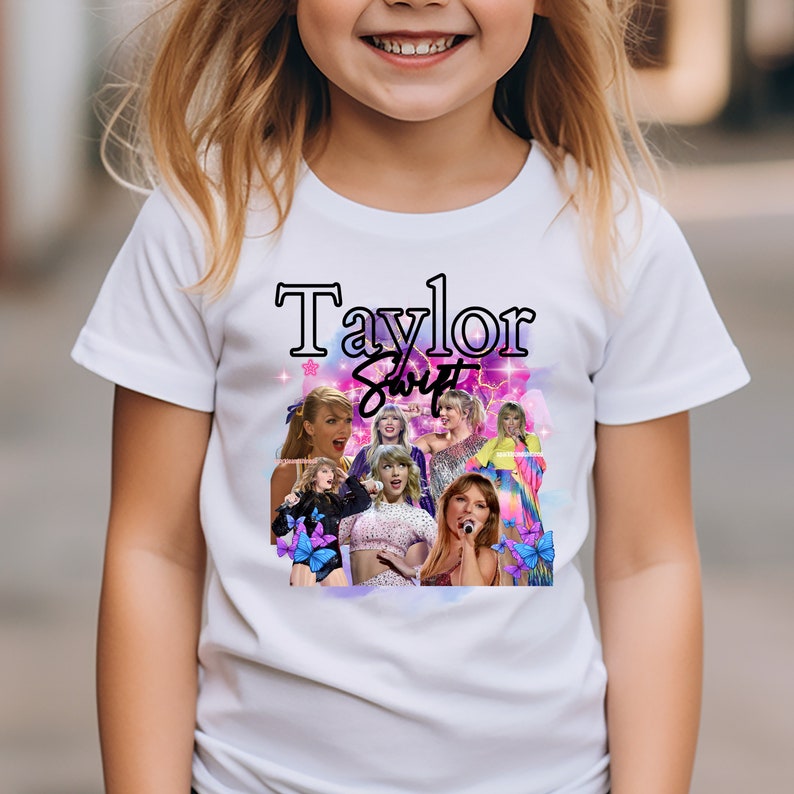 Children's Taylor Swift T-Shirt, Teen t-shirt, Baby, Swiftie, Little Swiftie t-shirt, Tour 2024, Concert t-shirt, Merchandise, official UK image 1