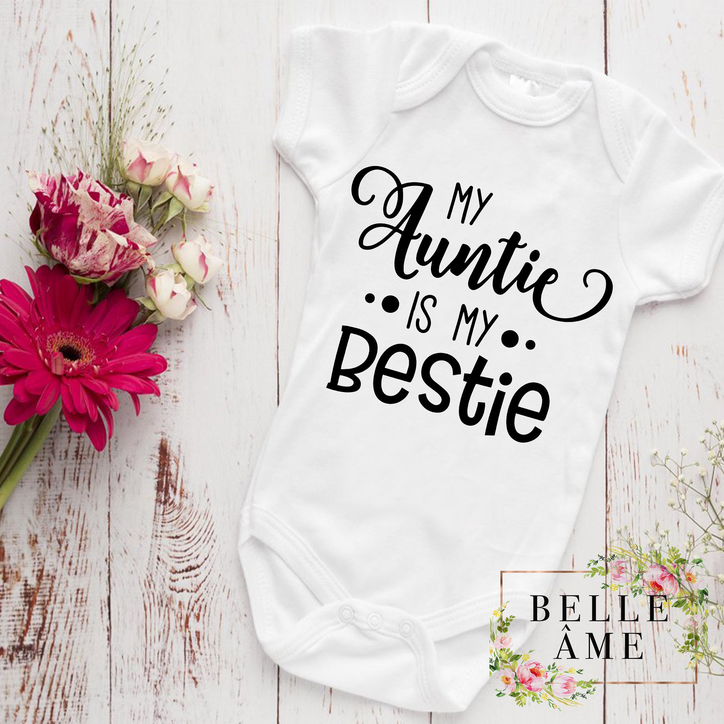 Aunties Bestie Baby Girl Clothes Aunties Bestie Shirt Baby Etsy UK