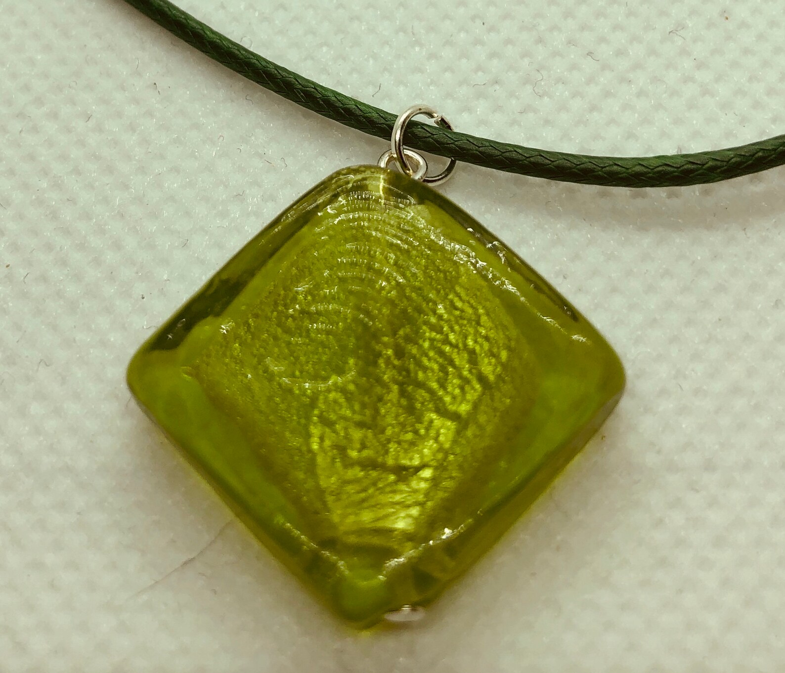 Stone Glass Pendant Necklace Jewelry Etsy