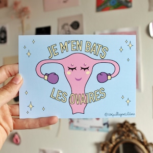 Carte Postale Féministe - Illustration Sororité Éducation Sexualité - Santé Sexuelle Slogan Anatomie LGBTQIA+ Affiche Féminisme Queer Pastel
