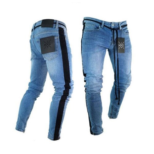 Fashion Skinny Hole Trousers 
