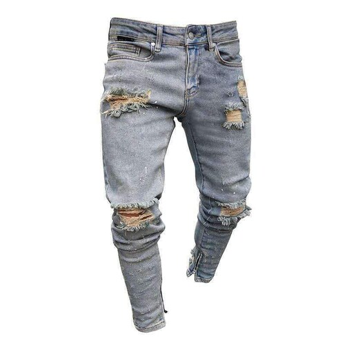 Ripped Trousers Pants Distress - Etsy