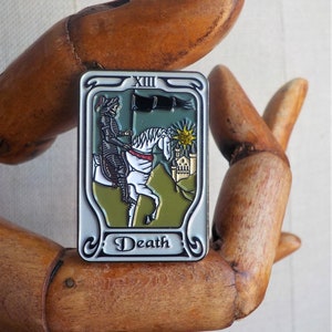 Death Tarot Card Enamel Pin