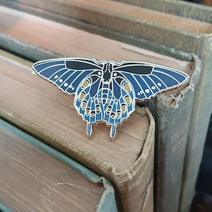 Swallowtail Butterfly Hard Enamel Pin - Pipevine Swallowtail