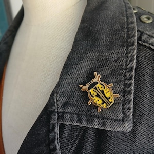 Beetle Hard Enamel Pin - Calligrapha Beetle