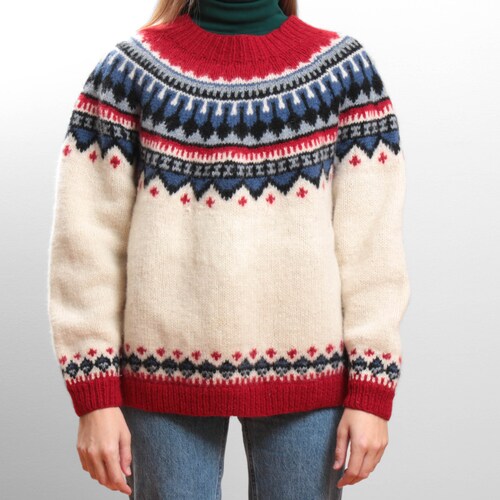 Vintage Eddie Bauer Wool Knit Sweater 
