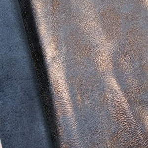 Lenzuola in pelle lucida BRONZE / pezzi pretagliati in pelle scamosciata bronzo lucido. Morbide belle lenzuola di pelle perlescente