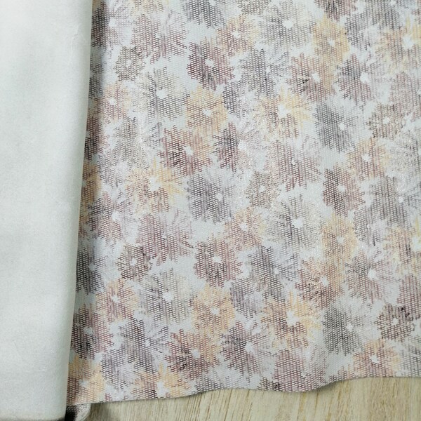 FLORAL PRINTED shiny leather sheets /shiny floral printed suede leather pre-cut pieces. Soft suede leather sheets