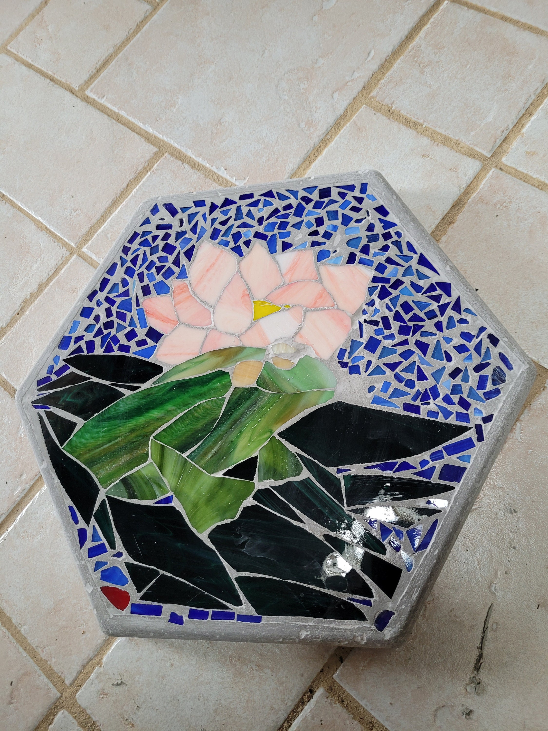 Mosaic Tile Stepping Stone Templates