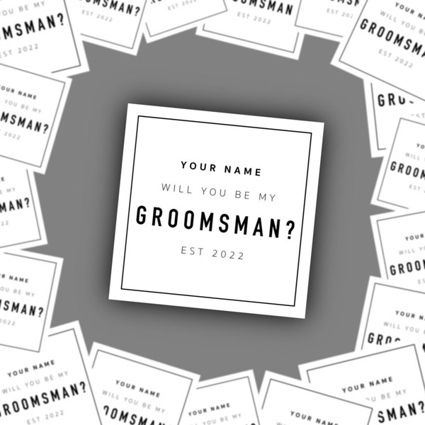 Will You Be My Groomsman Sticker, Will You Be My Best Man Sticker, Groomsman Proposal, Best Man Proposal, Wedding Stickers