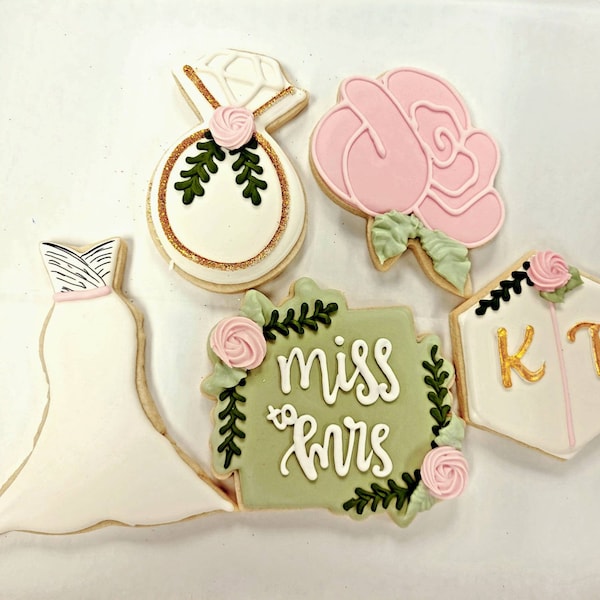 Bridal Shower Cookies Etsy