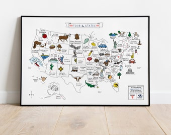United States Map - Etsy