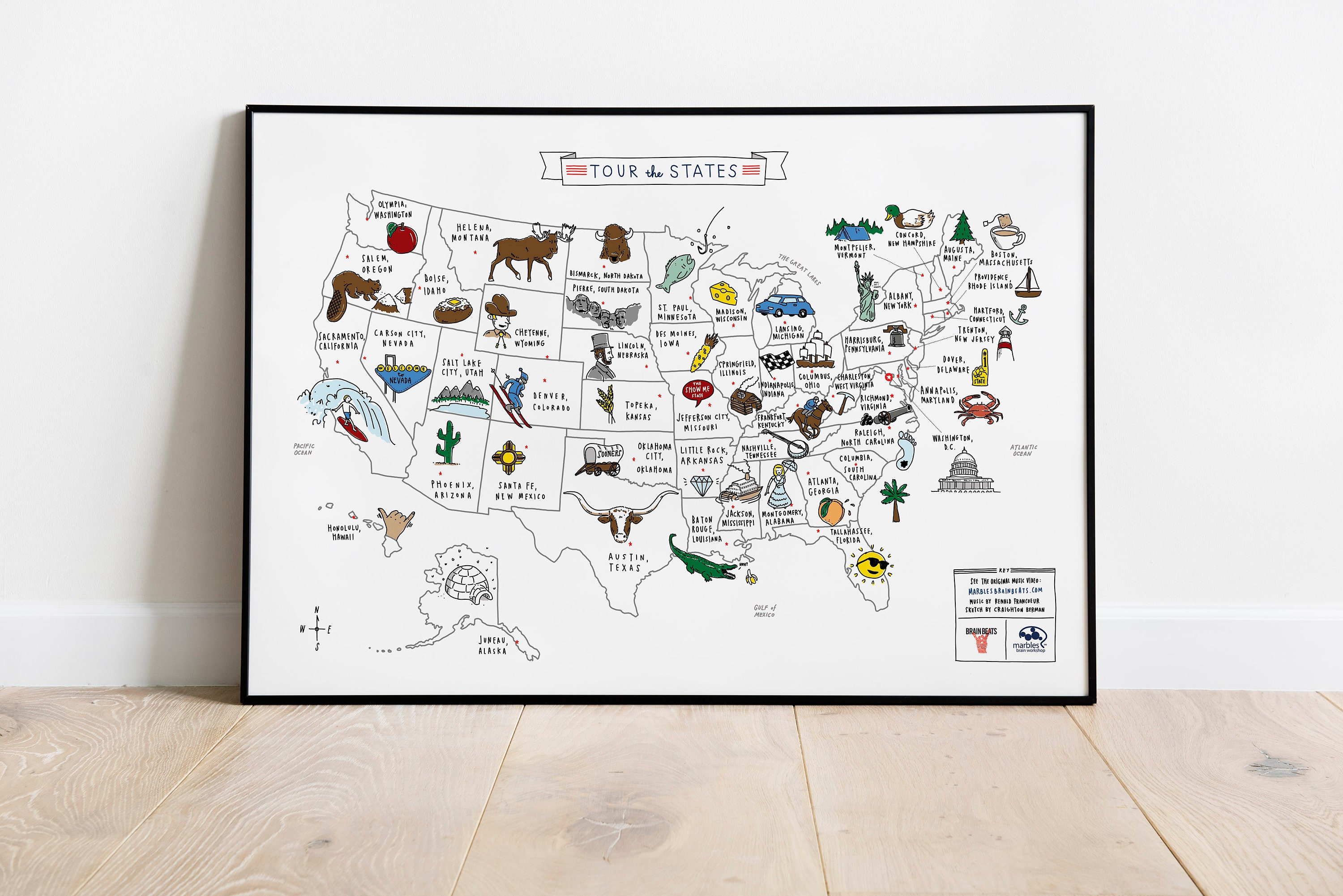 tour the states song map