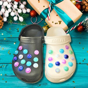 Luxury Faux Pearl Plastic Iridescent Shoe Charms - FREE SHIPPING AVAILABLE!