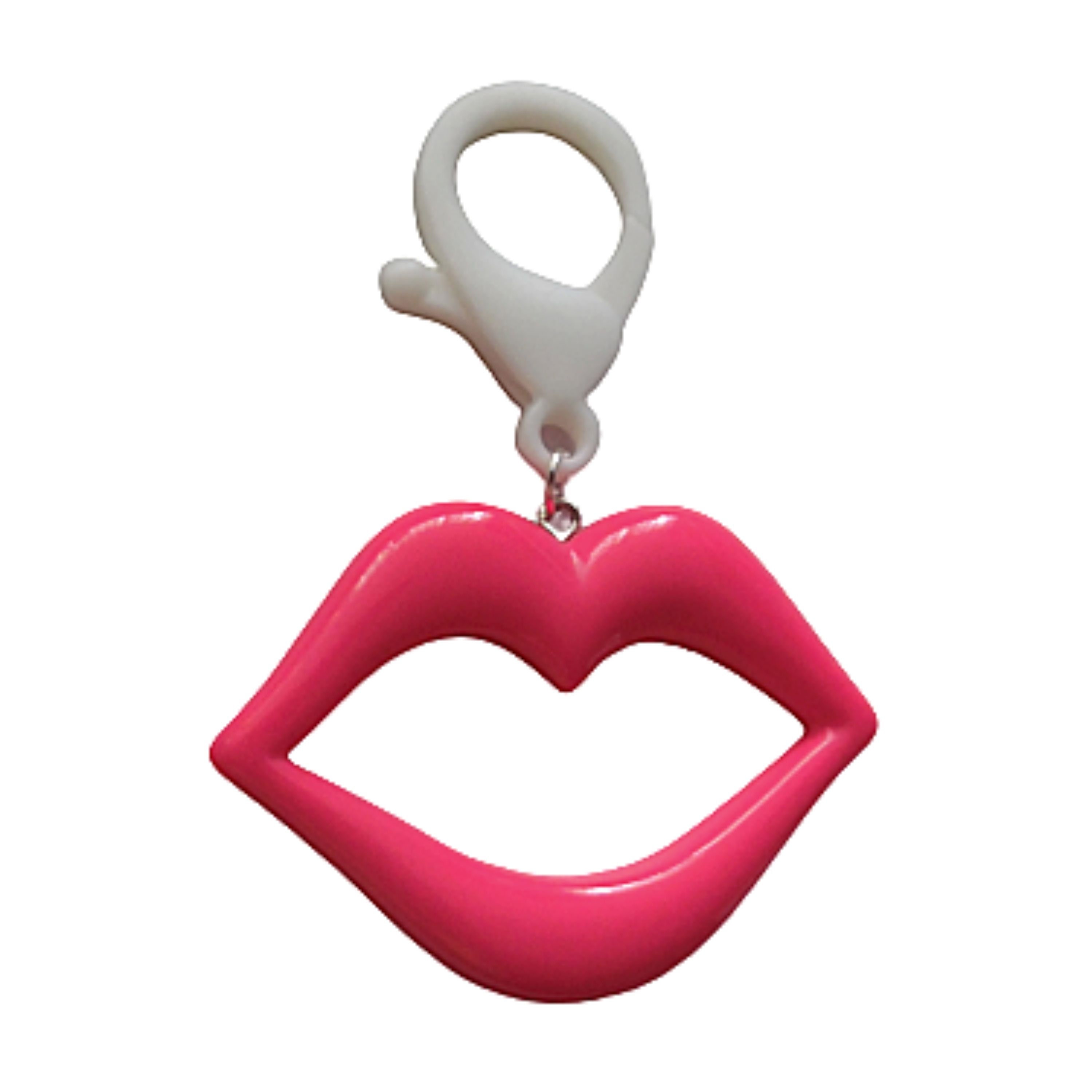 Bling Glam Rhinestone Lipstick Makeup Lips Keychain Red Pink Etsy