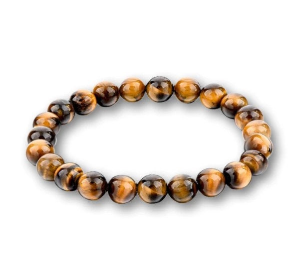 Natural Yellow Tiger Eye Stone Semi Precious Forested Matt Round Chakras Beads 