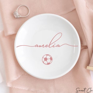 Soccer Gifts for Girls, Soccer Jewelry Dish, Soccer Senior Gifts 2024, Soccer Team Gift, Birthday Gifts for Daughter, Girls Soccer Gifts