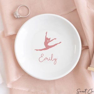 Personalized Jewelry Dish / Gift for Dancer / Dance Teacher Gifts / Ballet Dancer Gift / Dance Recital Gifts / Ring Holder Dish / Dance Team