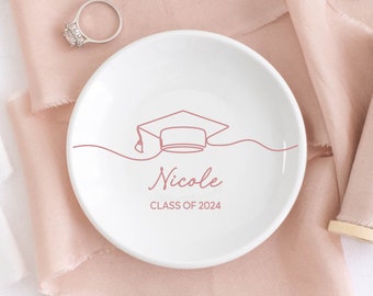 Personalized Graduation Gifts, College Graduation Gift for Her, Jewelry Dish, Masters Degree Gift, PHD Graduation Gift, Class of 2023 Party