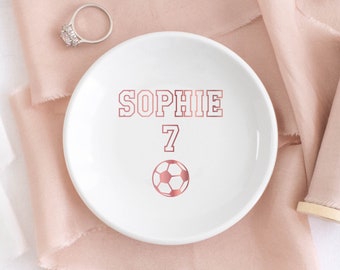 Girls Soccer Gift / Soccer Team Gifts / Trinket Dish / Soccer Jewelry Dish / Female Soccer Coach Gift / Soccer Party Gifts / Gifts for Girls